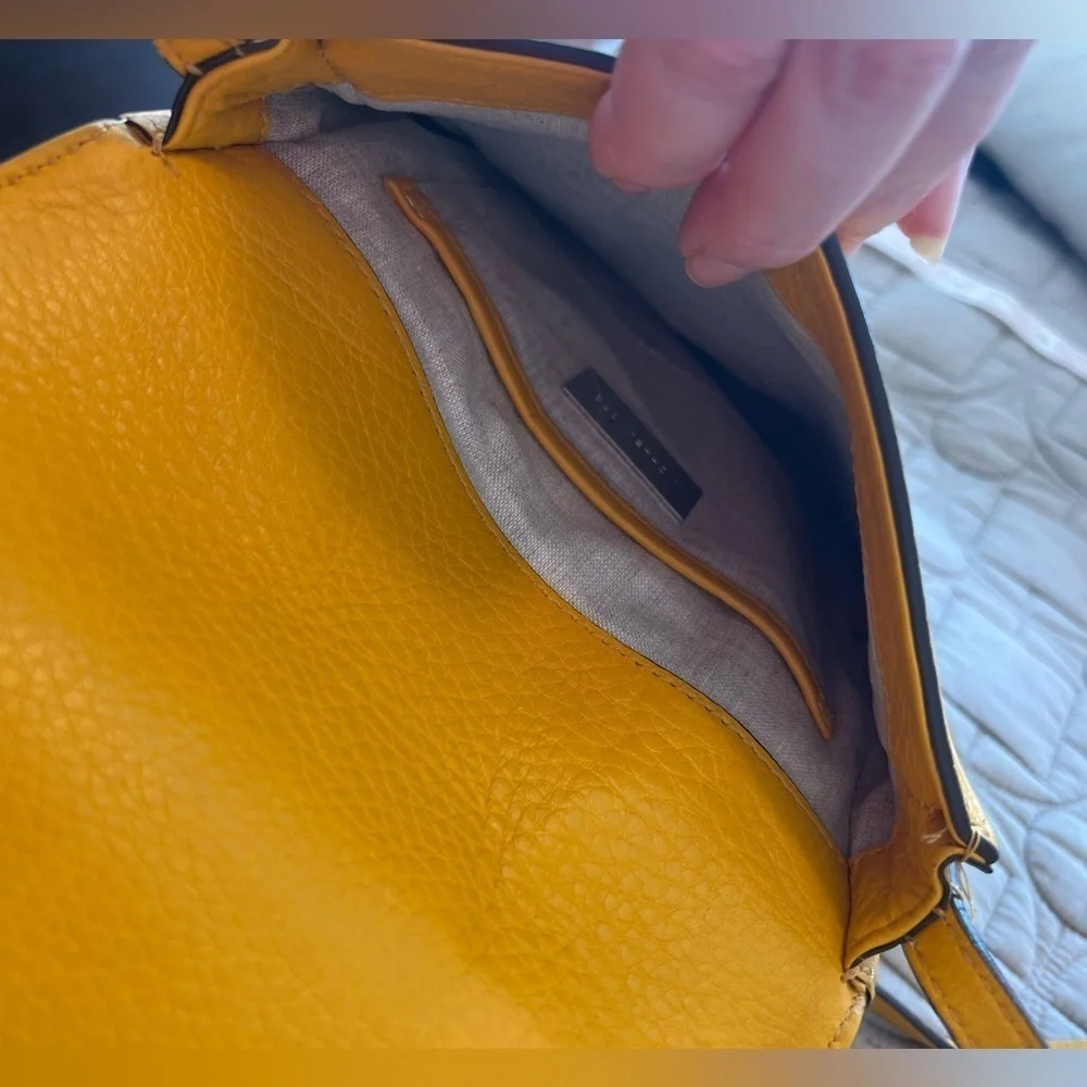 Michael Kors Yellow Crossbody Bag with Adjustable Strap